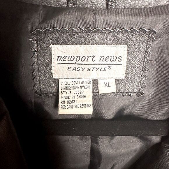 Newport News Leather Coat - Picture 5 of 5